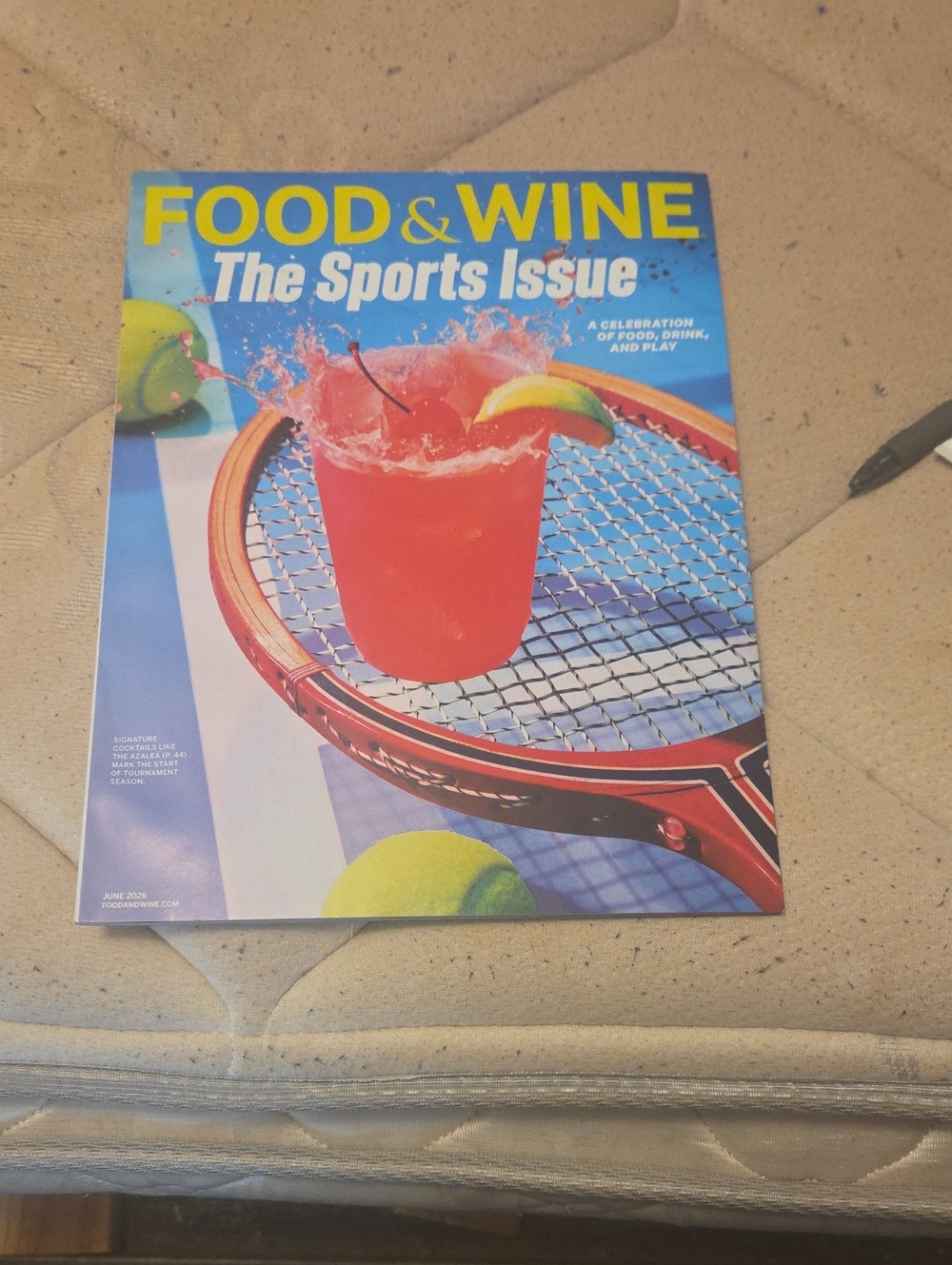 Food & Wine Magazine - The Sports Issue (Blue, Yellow, Red)